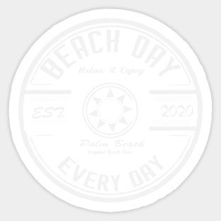 Beach Day Design Sticker